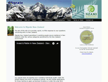 Tablet Screenshot of migratenewzealand.co.nz